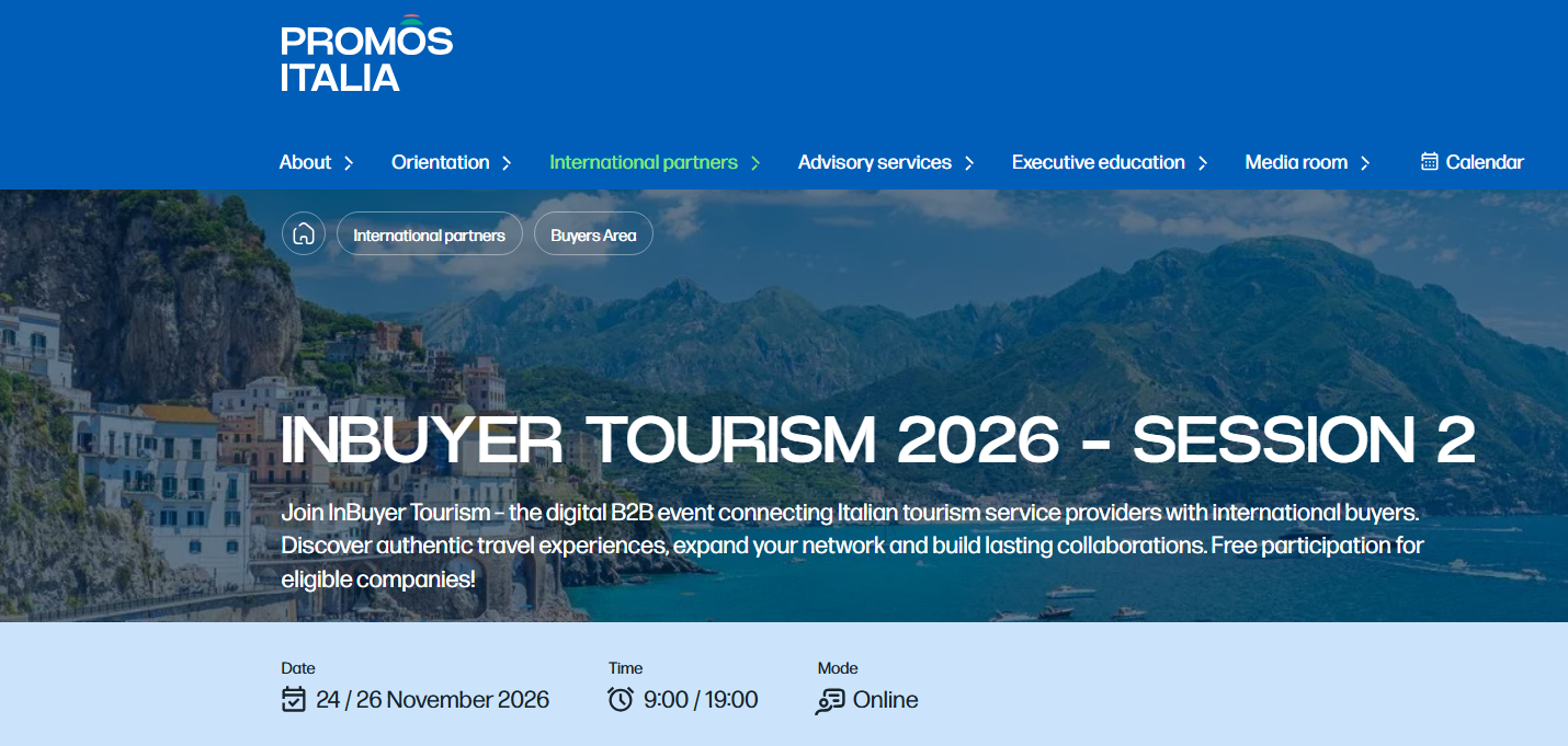 InBuyer 2026 Tourism 24-26 nov